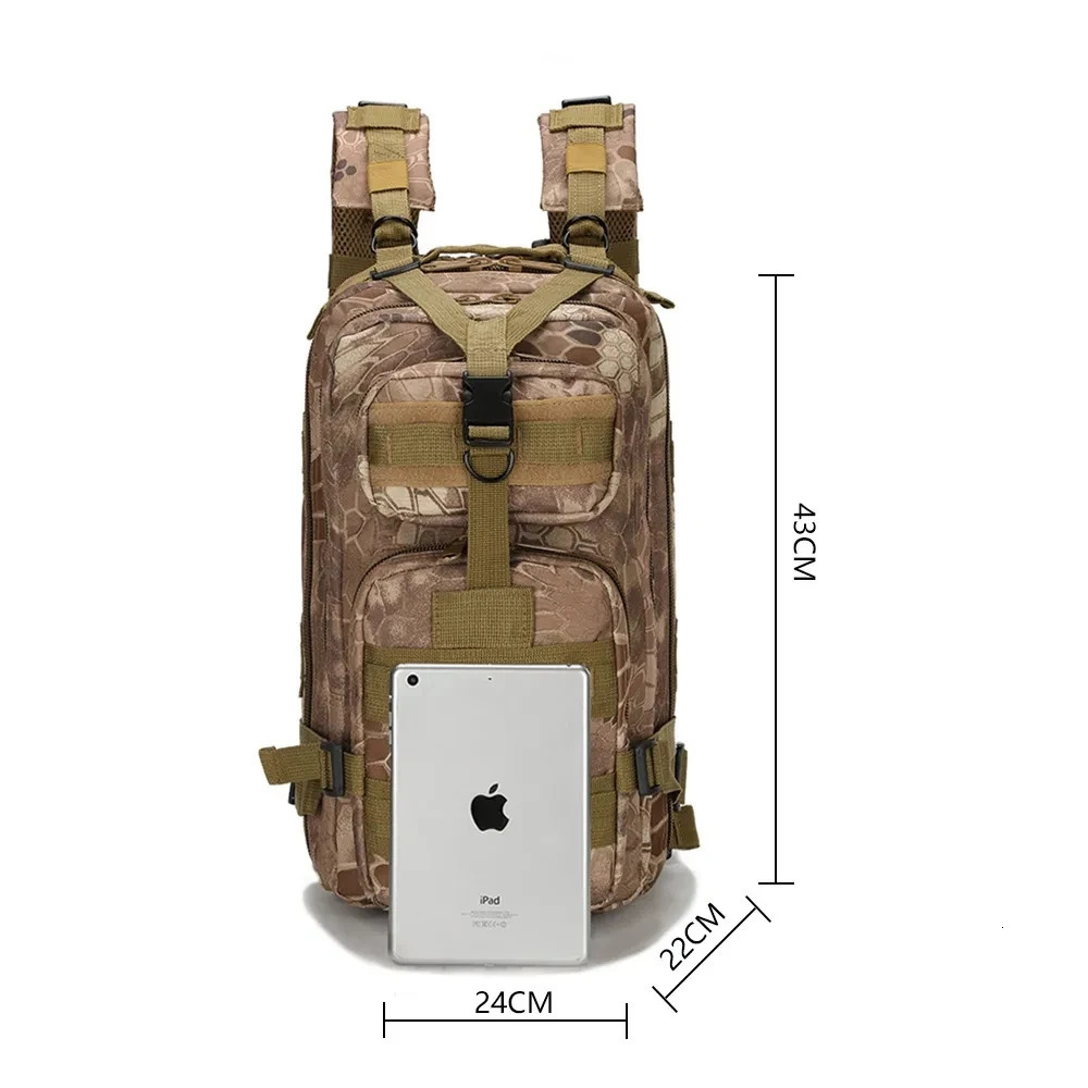 Men Outdoor Sport Camping Hunting Backpack Tactical Arm 3P Backpack Trekking Backpack Military Fishing Hunting Military Rucksack 240703