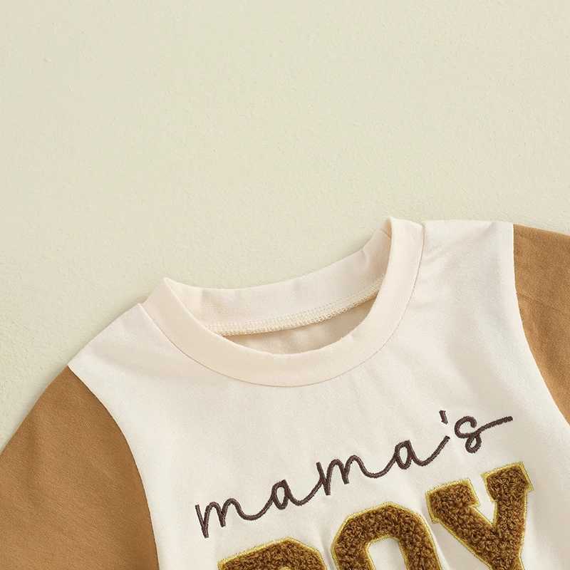 Clothing Sets Pudcoco 2Pcs Baby Boy Summer Outfits Short Sleeve Embroidery T-Shirt + Contrast Color Shorts Set Toddler Clothes 0-3T R240708