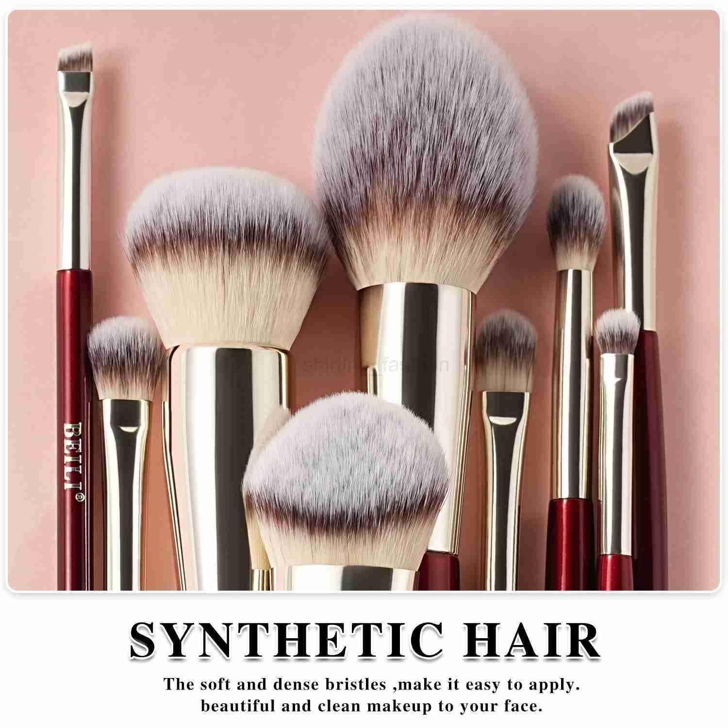 BEILI Soft 8/9/15/30 Makeup brush for foundation make-up concealer eye shadow eyebrow eyelash eyeliner brush multi-function combCL240708