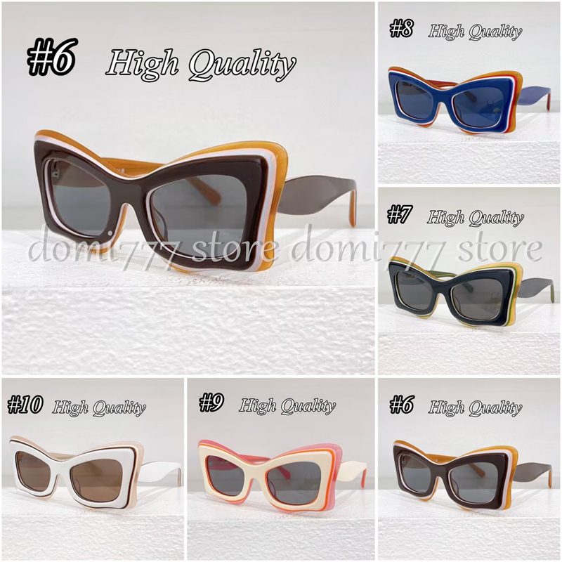 Fashion Brand Women's Color Blocking Frame Sunglasses with Metal Letters Logo Gift Sunglasses for Women