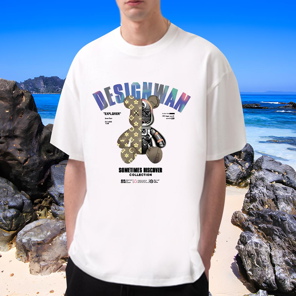 Designer Fashion T-Shirts Customized Men Tops Tees Anime Printing Street Crew Neck Cotton Breathable High Quality Top Tees