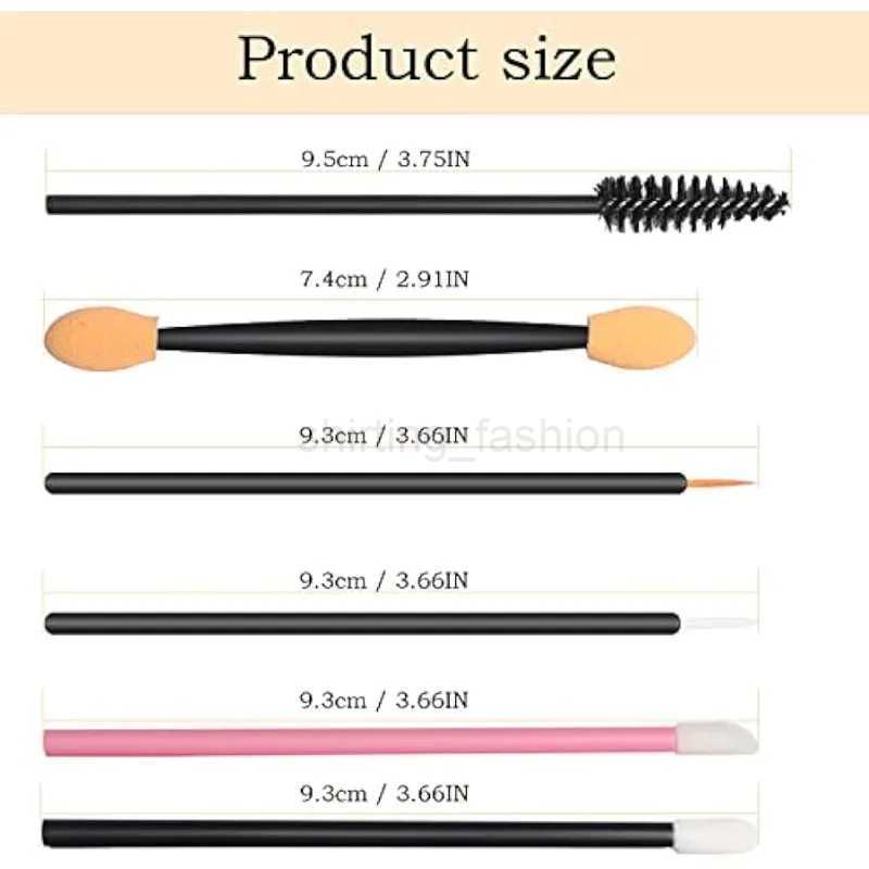 218pcs Disposable Makeup Tool Kit Professional Makeup Tools SetTriangle soft Powder Puff / Brow brush/Mascara brushCL240708