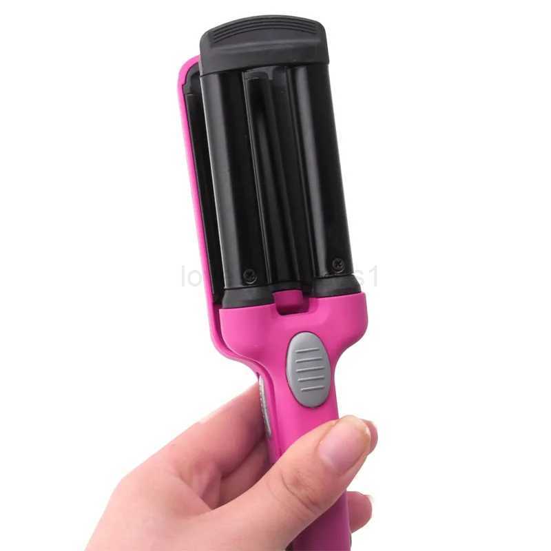 Mini Ceramic Hair Crimper Curler Curling Iron Tong Waving Wand Roller SalonZ240709