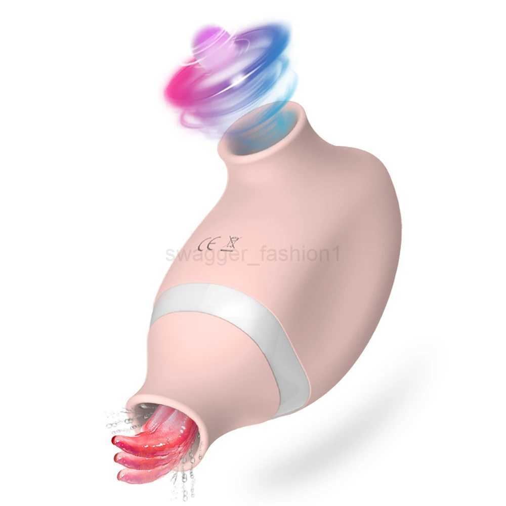 2 in 1 Clitoral Sucking Vibrator Women G-Spot Suction Cup Licking Dual Stimulation Nipple Massager Women Hardcore Adult sexes ToyB240708