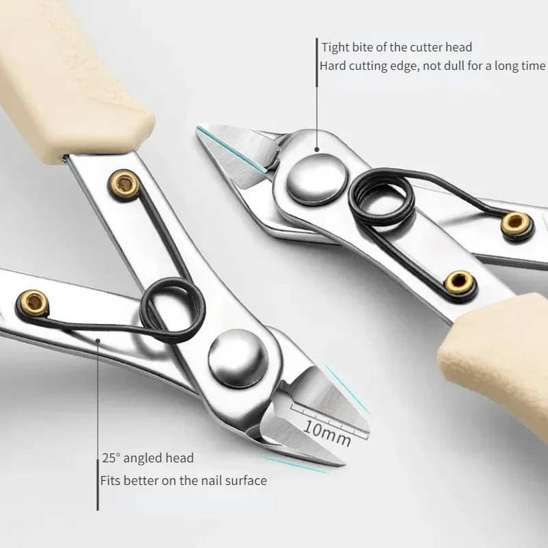 Manual nail clippers for removing rhinestone gemstones 170 soft wire cutting nails unloading pliers chain cutting nails art tool 240705