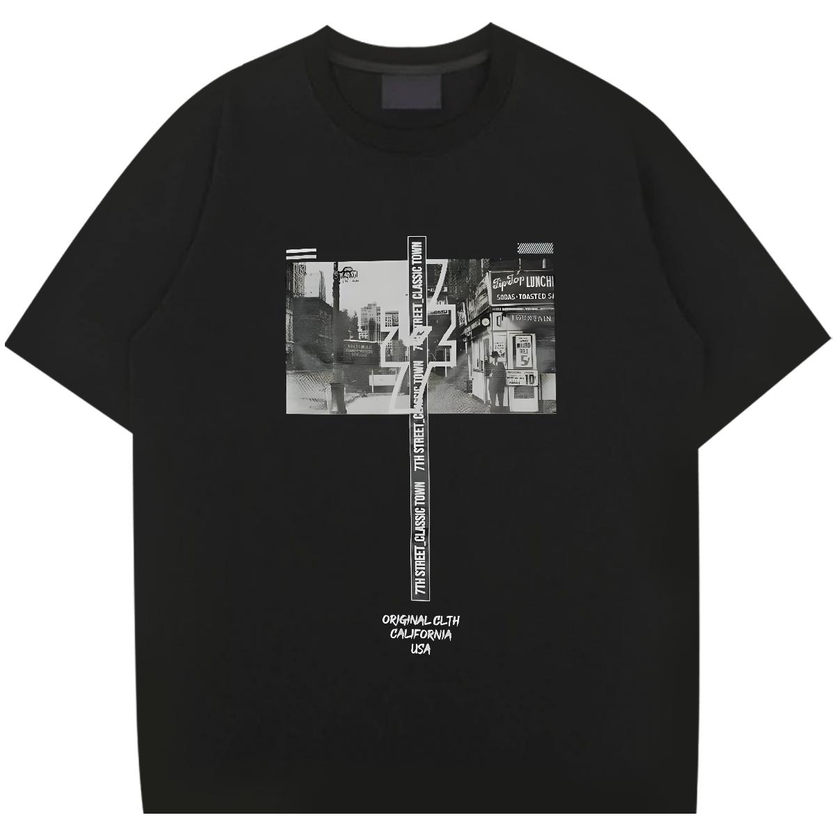 High Quality Classic Cartoon Print T-Shirts for Men - Streetwear Tees in Breathable Cotton