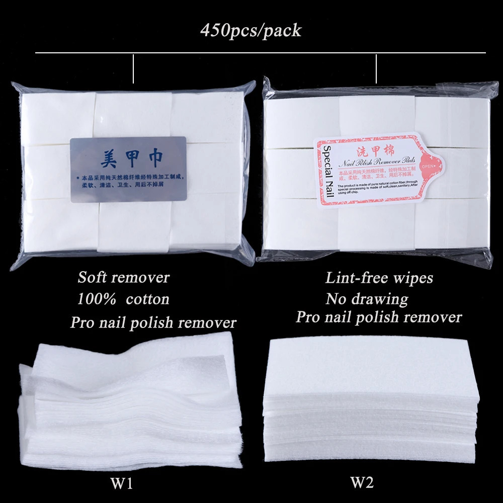 1 package of gel polishing pad nail wet towel clean lint free paper pad soap pad r ergonomics cotton napkin packaging tools CH957-1 240705