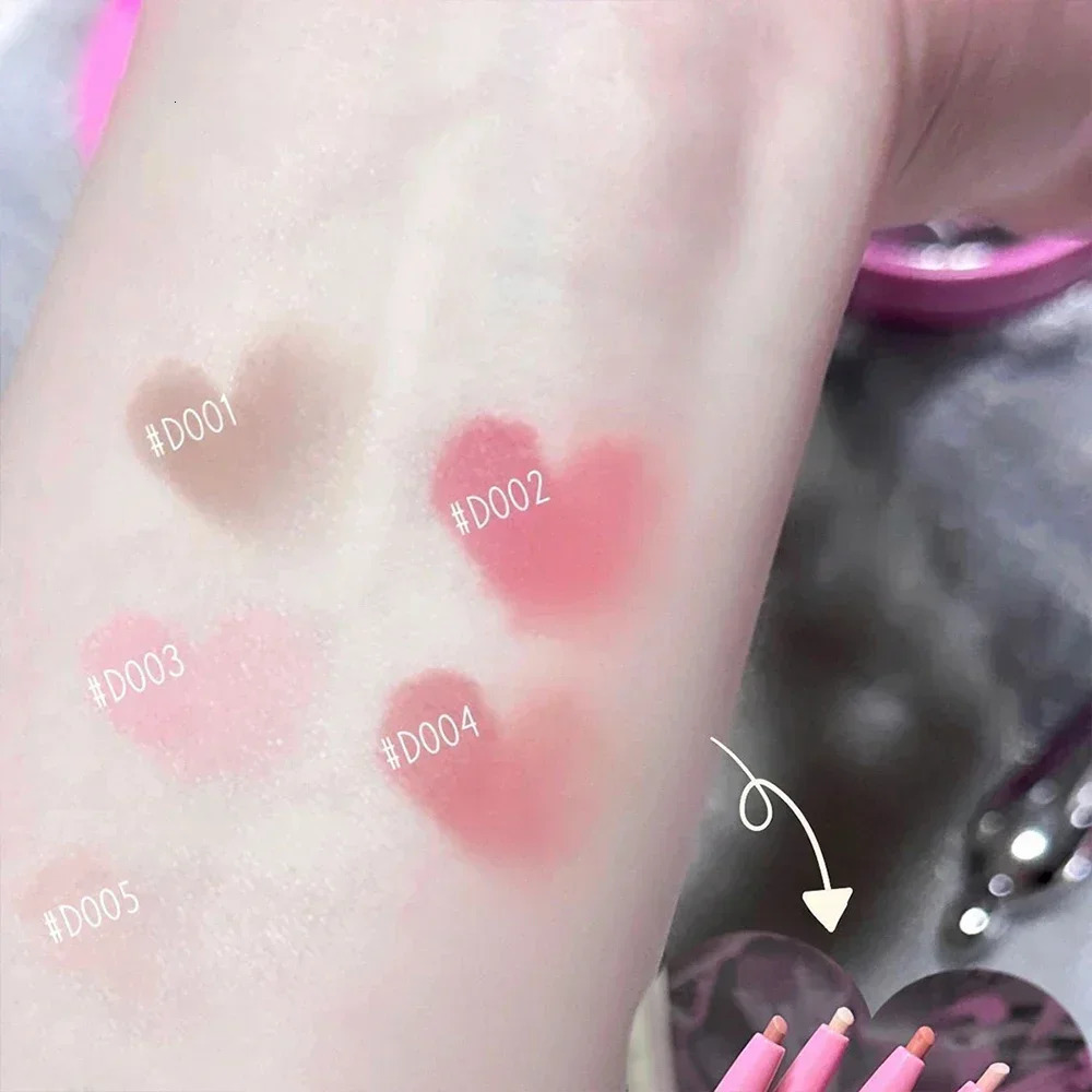 Lipliner matte lipstick pen silver tube waterproof durable lipstick contour non sticky cup lipstick pencil makeup 240705