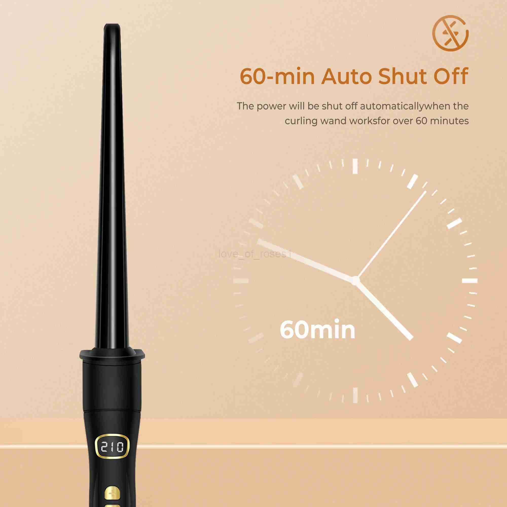 Curling Iron Wand Set Thermal Brush 3 in 1 Hair Curling Wands Interchangeable Ceramic Hair Curler Heated Brush Styling ToolsM240708