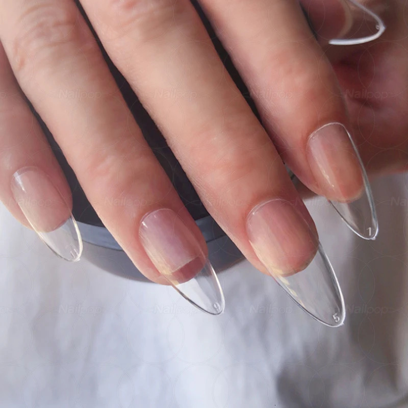 Nail polish transparent false acrylic nail tip press no trace and ultra-thin false nail accessories 120 pieces 240705