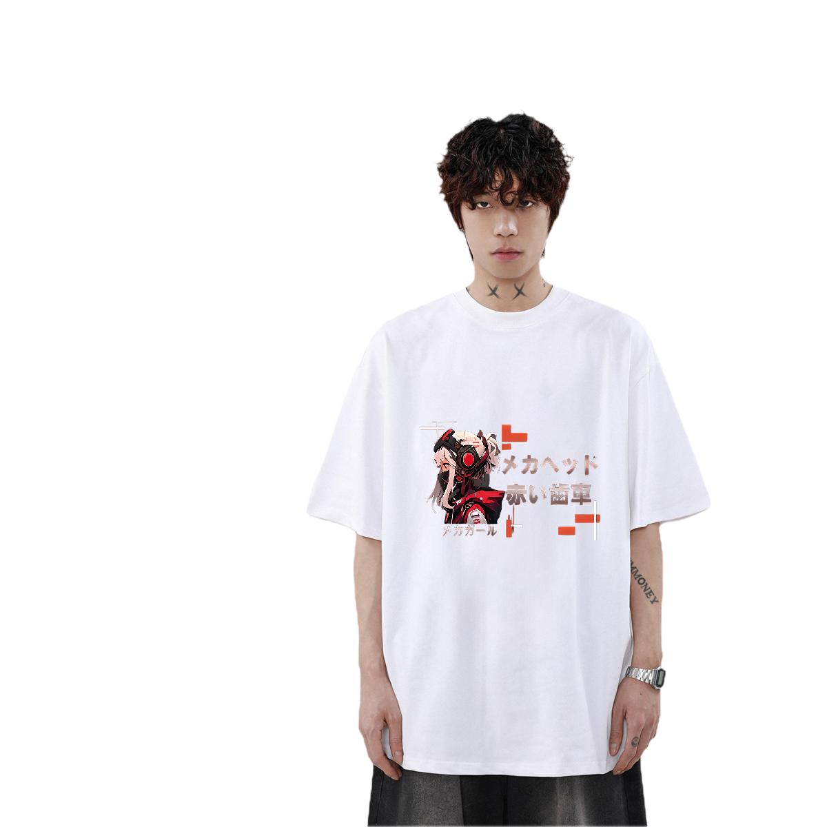 Cool Mens Tshirts 180g Cotton Hip Hop T-Shirts Black White Fashion Top Tees