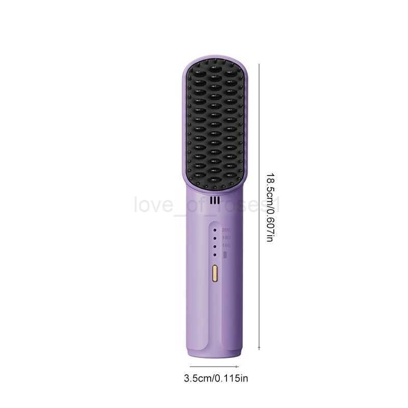Wireless Hot Air Hair Dryers Brush Curl Rotating Curler Professional Straightener Electric Styling Appliances Eners Comb MachineM240708