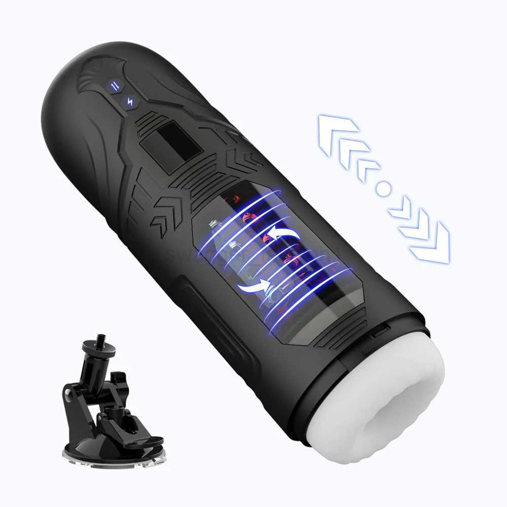 Automatic Male Masturbator Cup Telescopic Rotation Vagina Masturbation sexes Toys for Men Blowjob Mastubator Adults SuppliesB240708