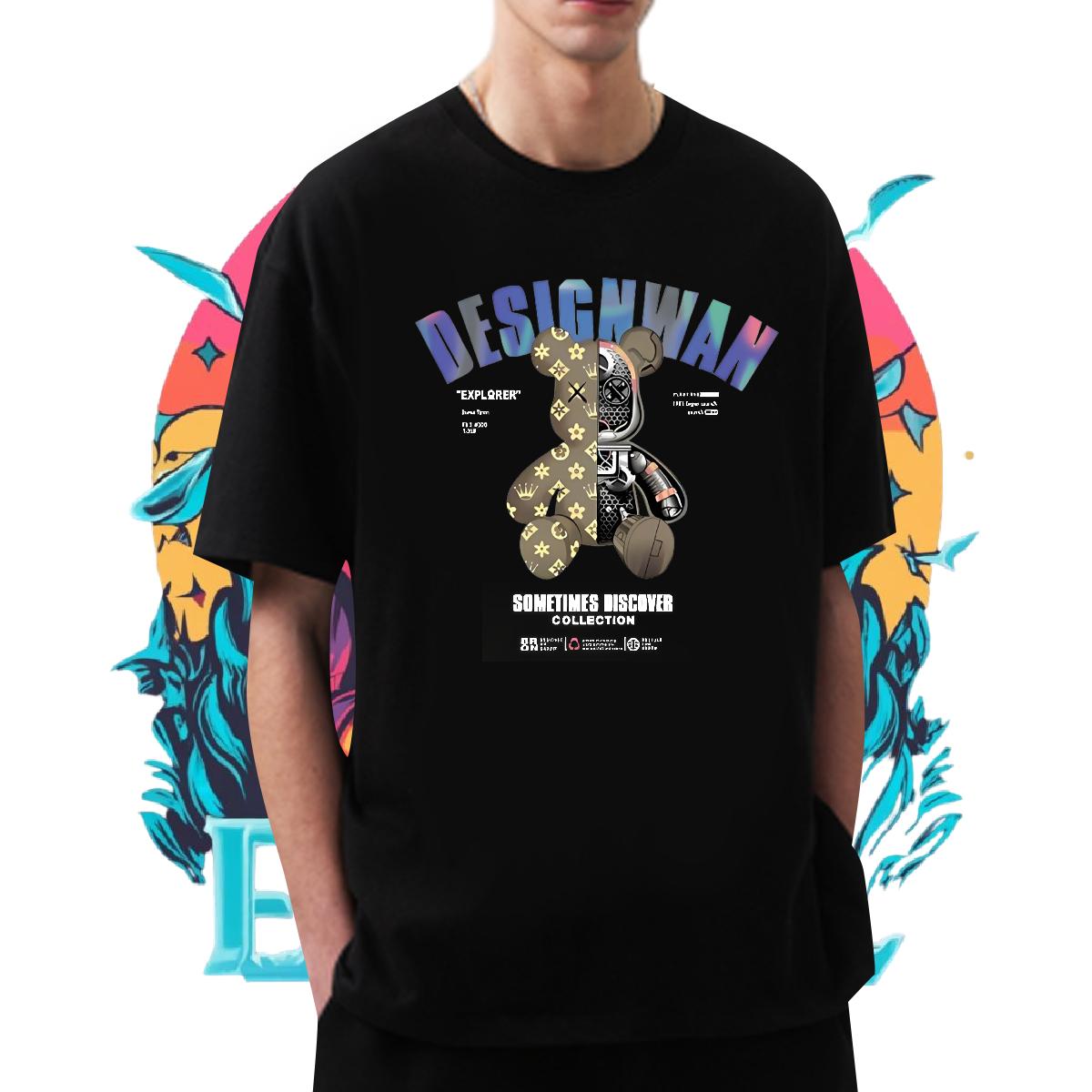 Cool Couples T Shirts Breathable Crew Neck Summer Casual Mens T Shirts DIY Printed Casual New Top Tees