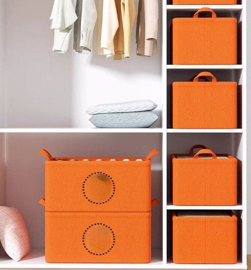 New storage basket Eva thickened folding wardrobe storage basket clothes socks miscellaneous storage box