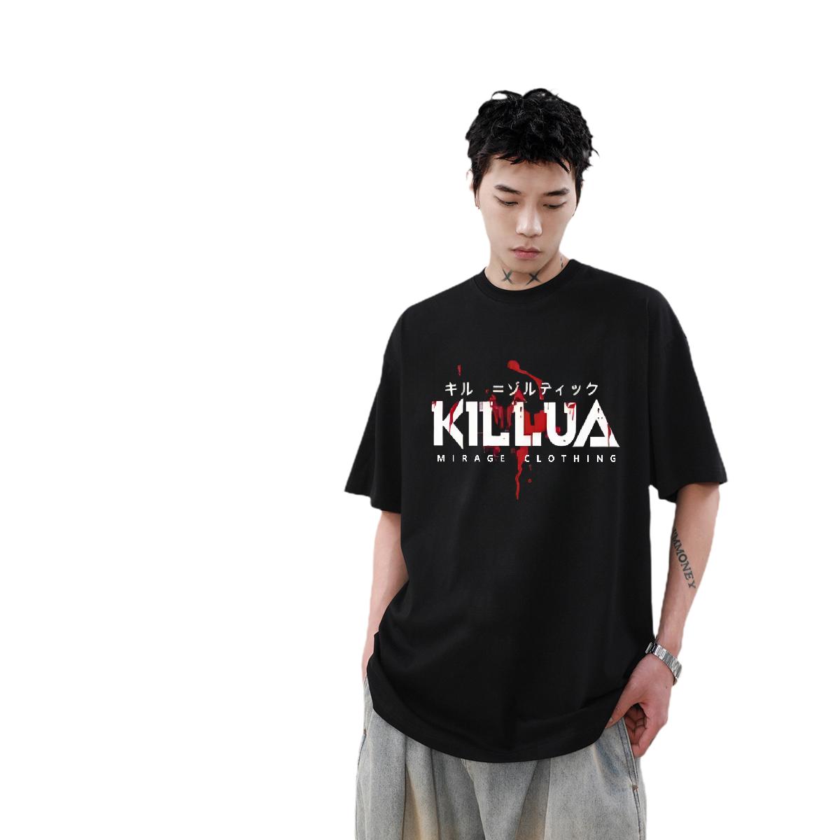 Loose Fit T Shirt For Man High Street Hip Hop Crew Neck Cotton Men Clothes T-Shirt Custom DIY Printed Wear