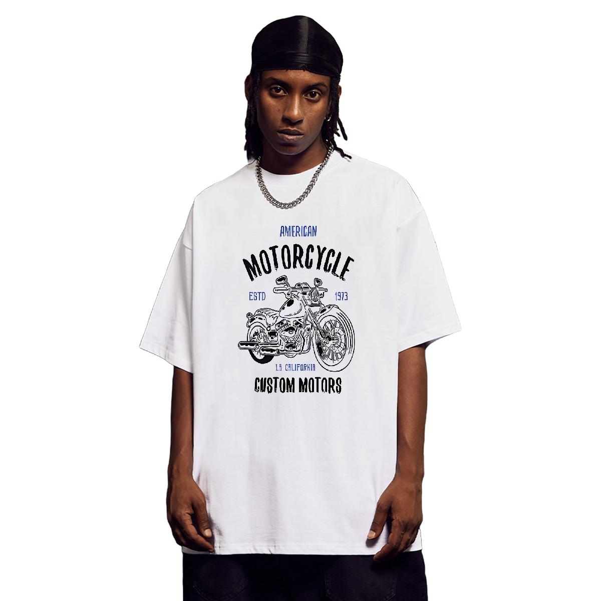 Cool Design T Shirts Men Anime Printing Street Crew Neck Cotton Mens Tshirts Fashion Design Customized Print Polos