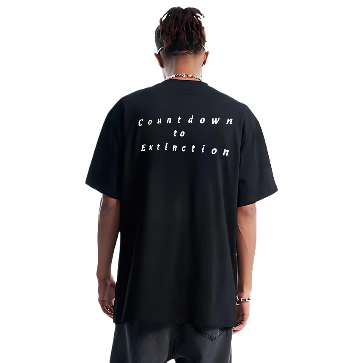 Brand Men T Shirts Cartoon Print Men Clothes T-Shirt High Street Hip Hop Crew Neck Cotton Wholesale Tees