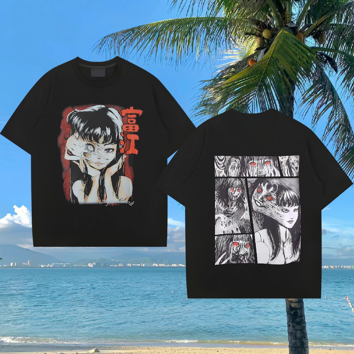 Wholesale T Shirts Men Anime Mens Tshirts Outdoor Crew Neck Cotton Breathable Designer Tops Shirt