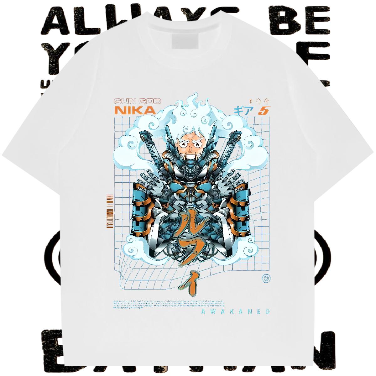 Loose Mens Tshirts 180g Cotton Sport Mens T Shirts Cartoon Printing S-3XL Fashion Designer Tops