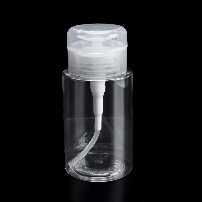 100/200ml nail polish removal bottle Push down the empty bathtub for ergonomics lint free napkin pump Storage bottle nail art tool 240705