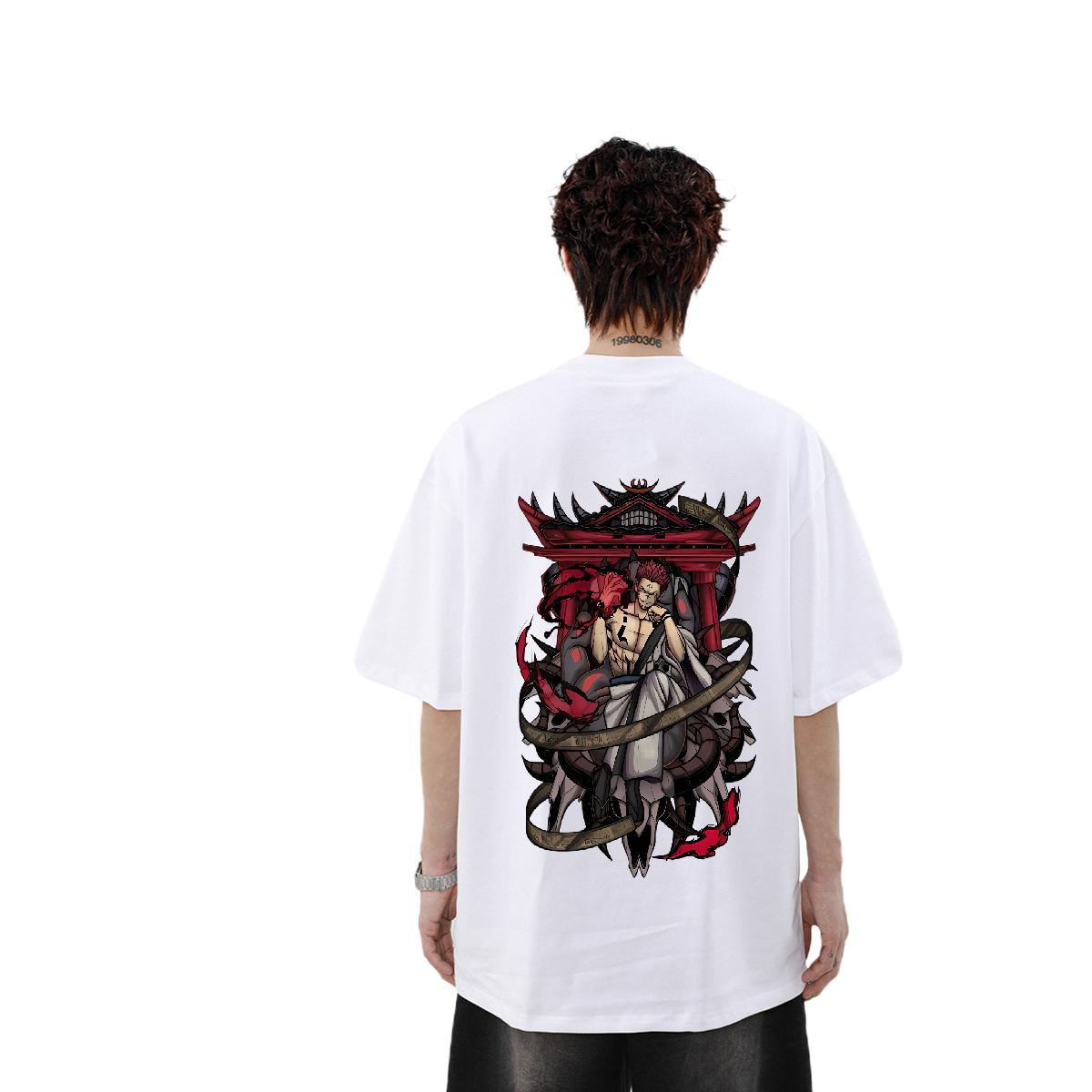 Classic Casual T shirt Floral Print Men Tshirts Casual Beach Breathable Crew Neck Cotton Loose Fit Wear