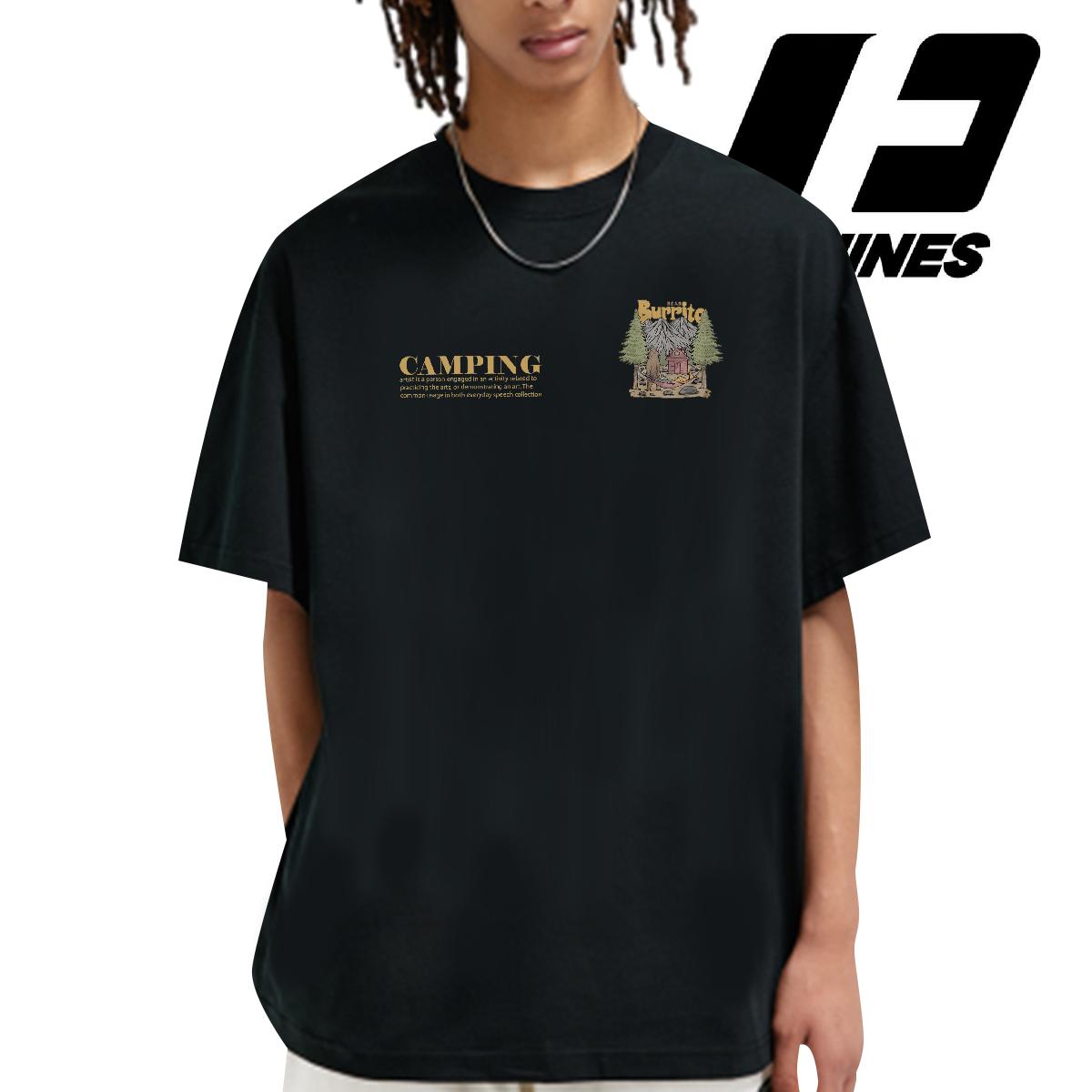 High Quality Men T Shirts Street Breathable Crew Neck Cotton Men Tees Fashion Casual DIY Anime Clothes