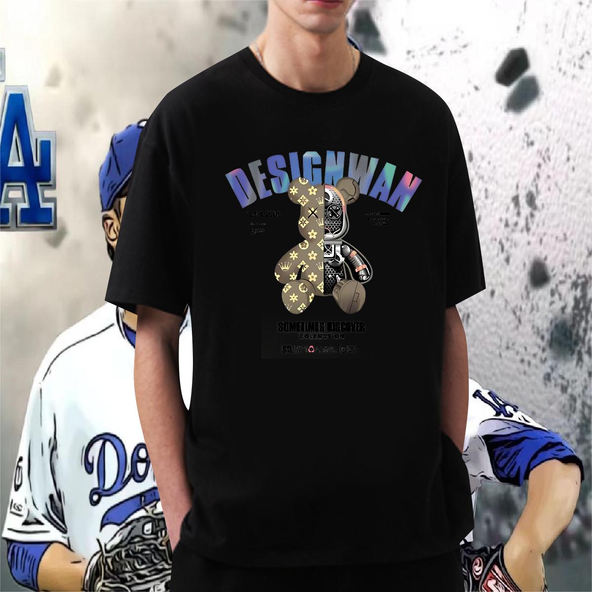 5A T Shirts Men Street Casual Short Sleeve Cotton O-Neck Couples T Shirts New Graphic Tees