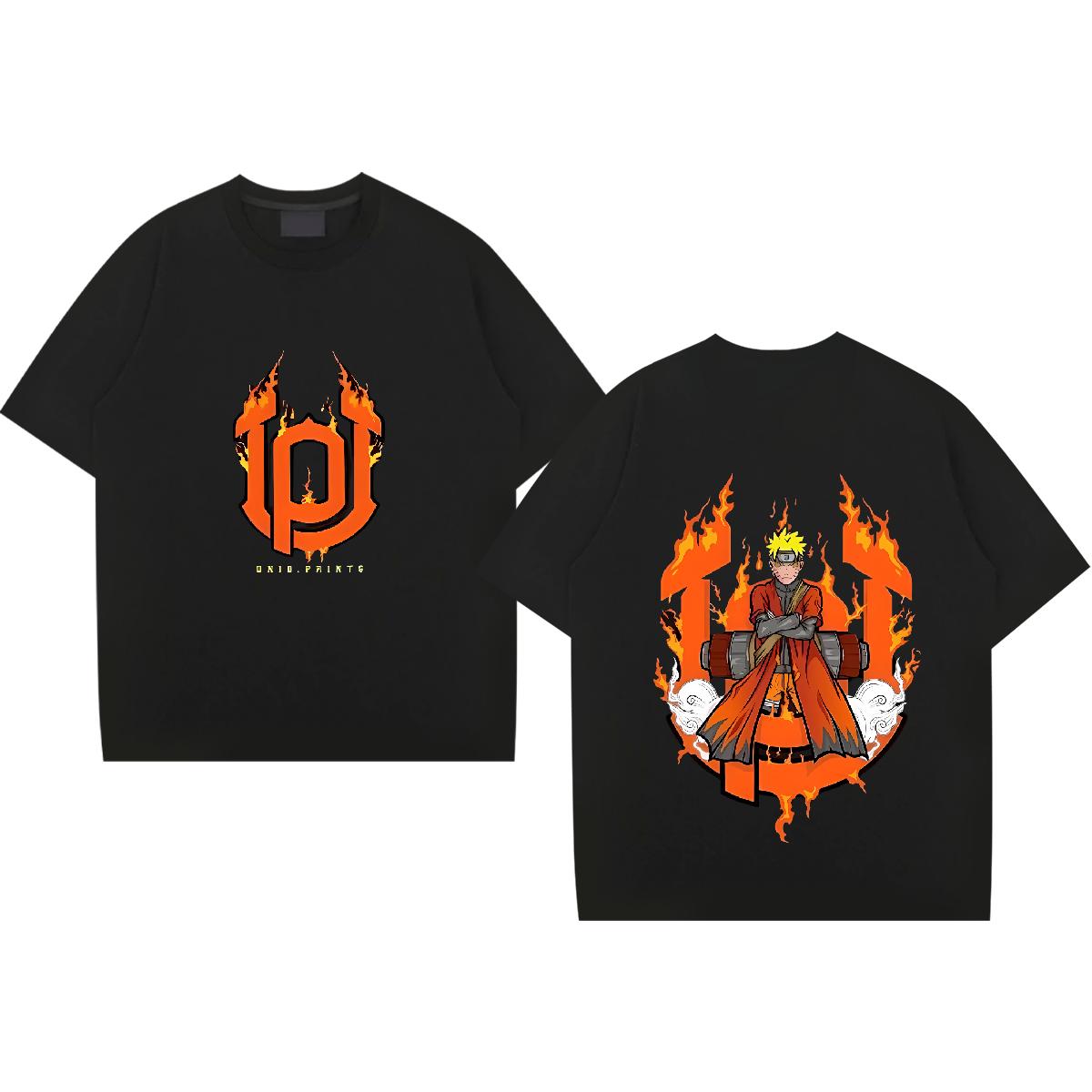 Fashion Designer Mens T Shirts Asian Size Men Tshirts Anime Printing Street Breathable Crew Neck Cotton Unisex Polos