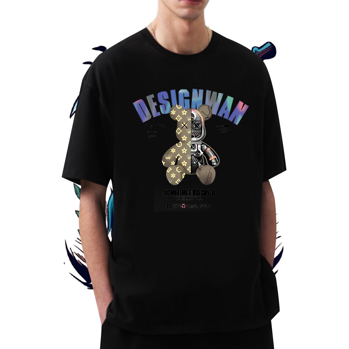 Fashion Casual Mens T Shirts Cotton Breathable Short Sleeve Home Outdoor Tshirts Oversized Wholesale Polos