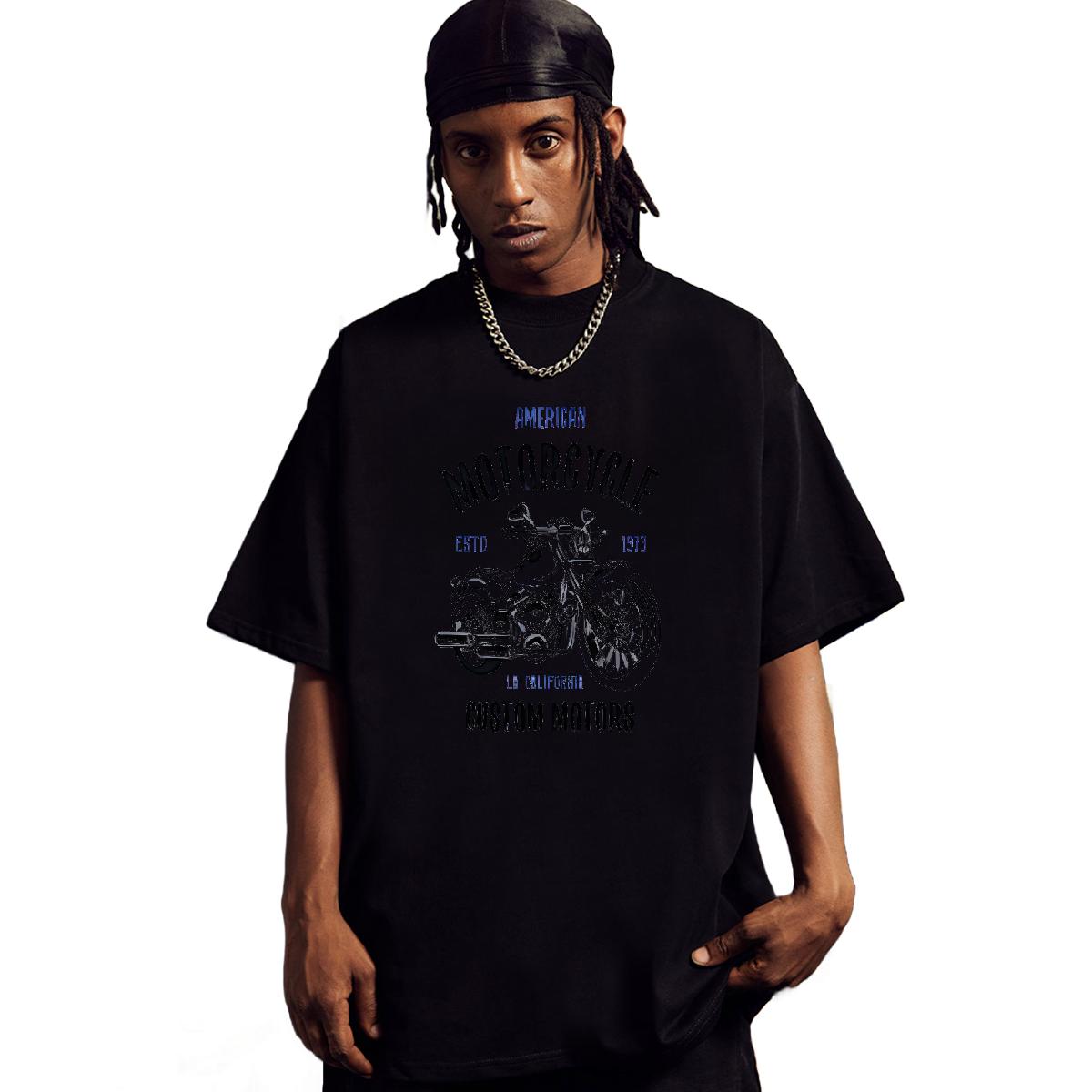 Cool Design T Shirts Men Anime Printing Street Crew Neck Cotton Mens Tshirts Fashion Design Customized Print Polos