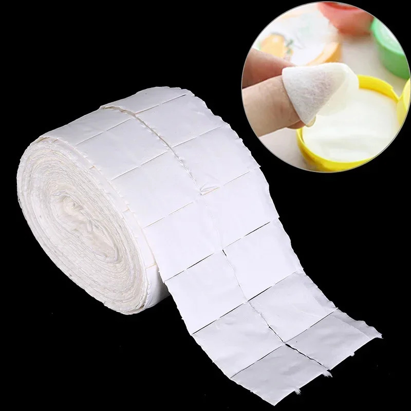 500pcs nail wet towel white nail polish gel removing wet towel nail art tip manual cleaning wet towel cotton pad 240705
