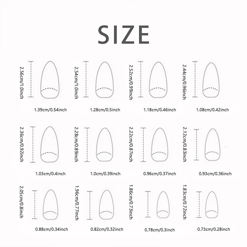 24 long French fire nails including 1 jelly gel and 1 nail file 240705
