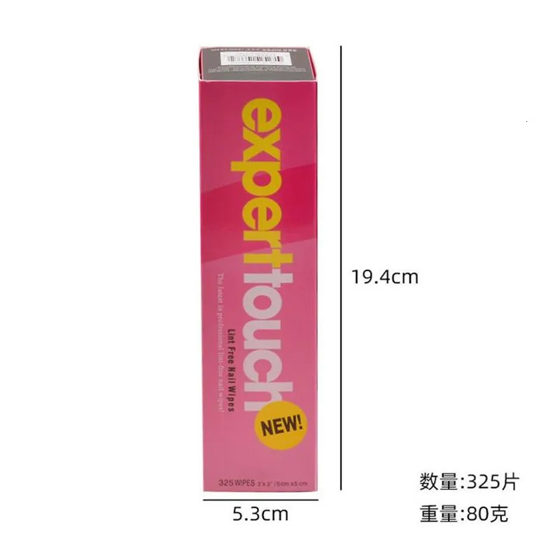 One 325pcs non-woven cotton pad nail polish removing wet towel for nail art gel nail removing wet towel handle tool 240705