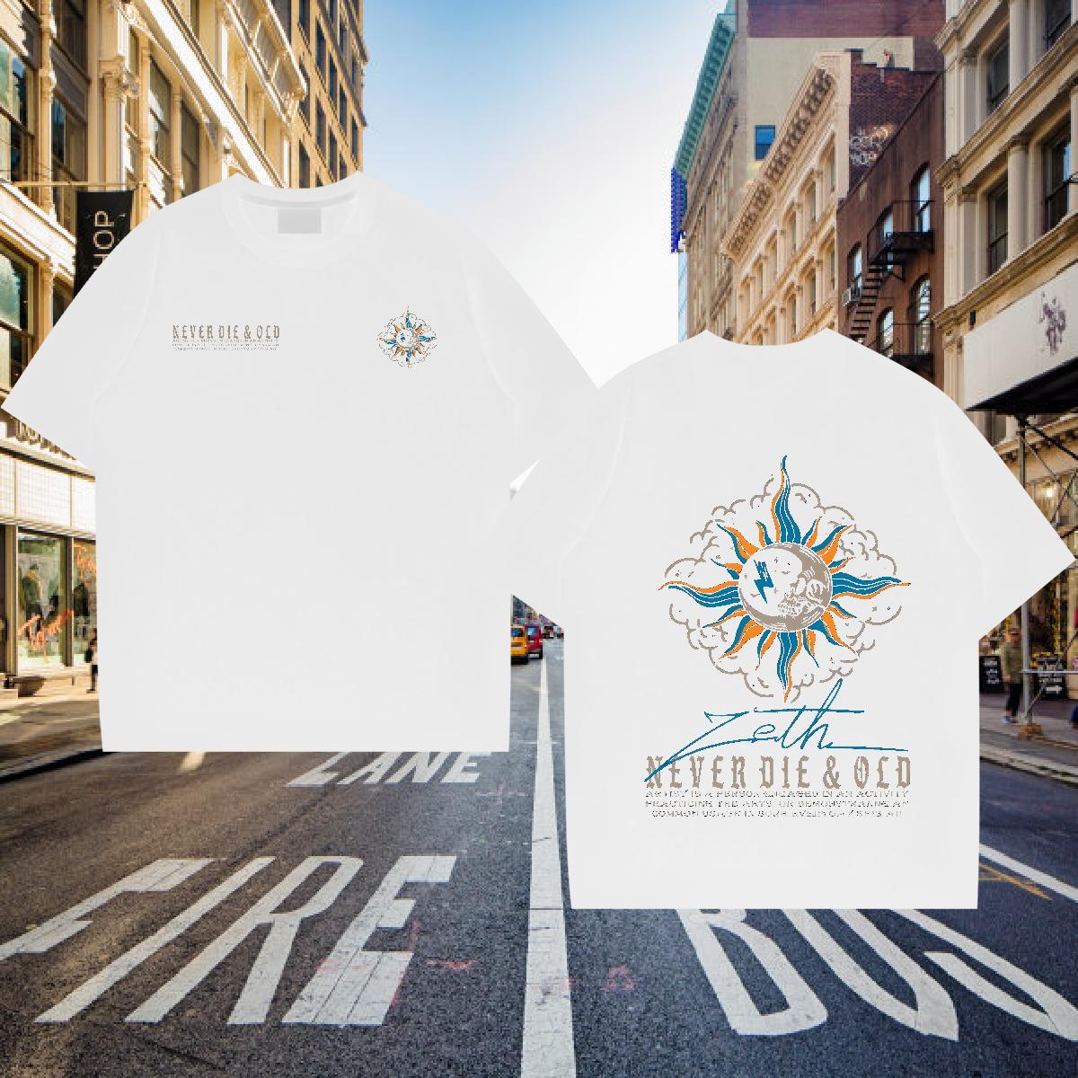 Custom Men T Shirts Black Oversized Mens Tshirts Beach O-Neck Short Sleeve Cotton Cool Design Top Tees