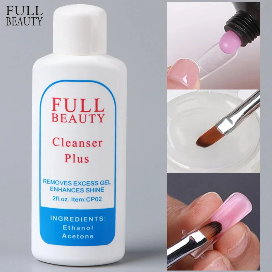 Nail cleaner extended glue false nail removal tool reduced liquid UV gel polishing super brush clean the adhesive layer of false nails 240705
