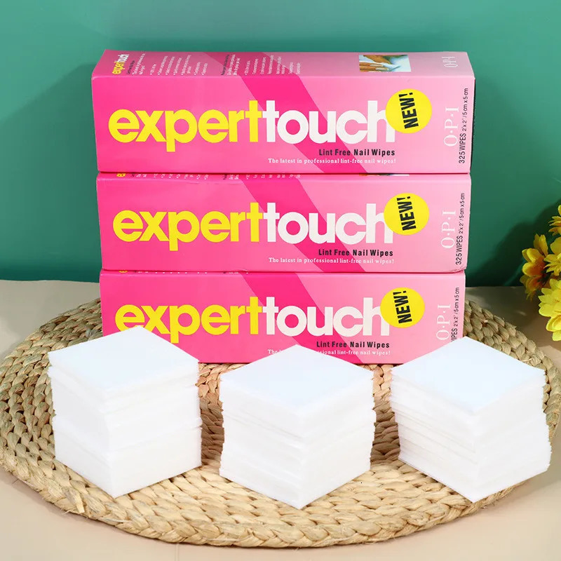 One 325pcs non-woven cotton pad nail polish removing wet towel for nail art gel nail removing wet towel handle tool 240705