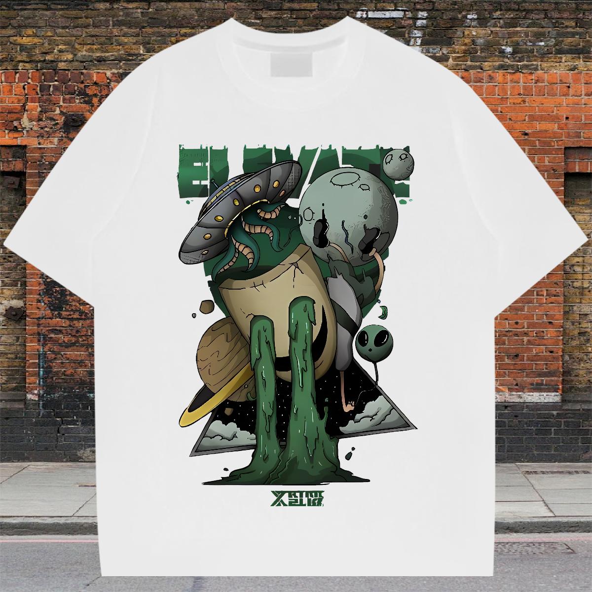 Loose Fit Tshirts Breathable Short Sleeve Daily Wear Men T Shirts Floral Print Fashion New Polos