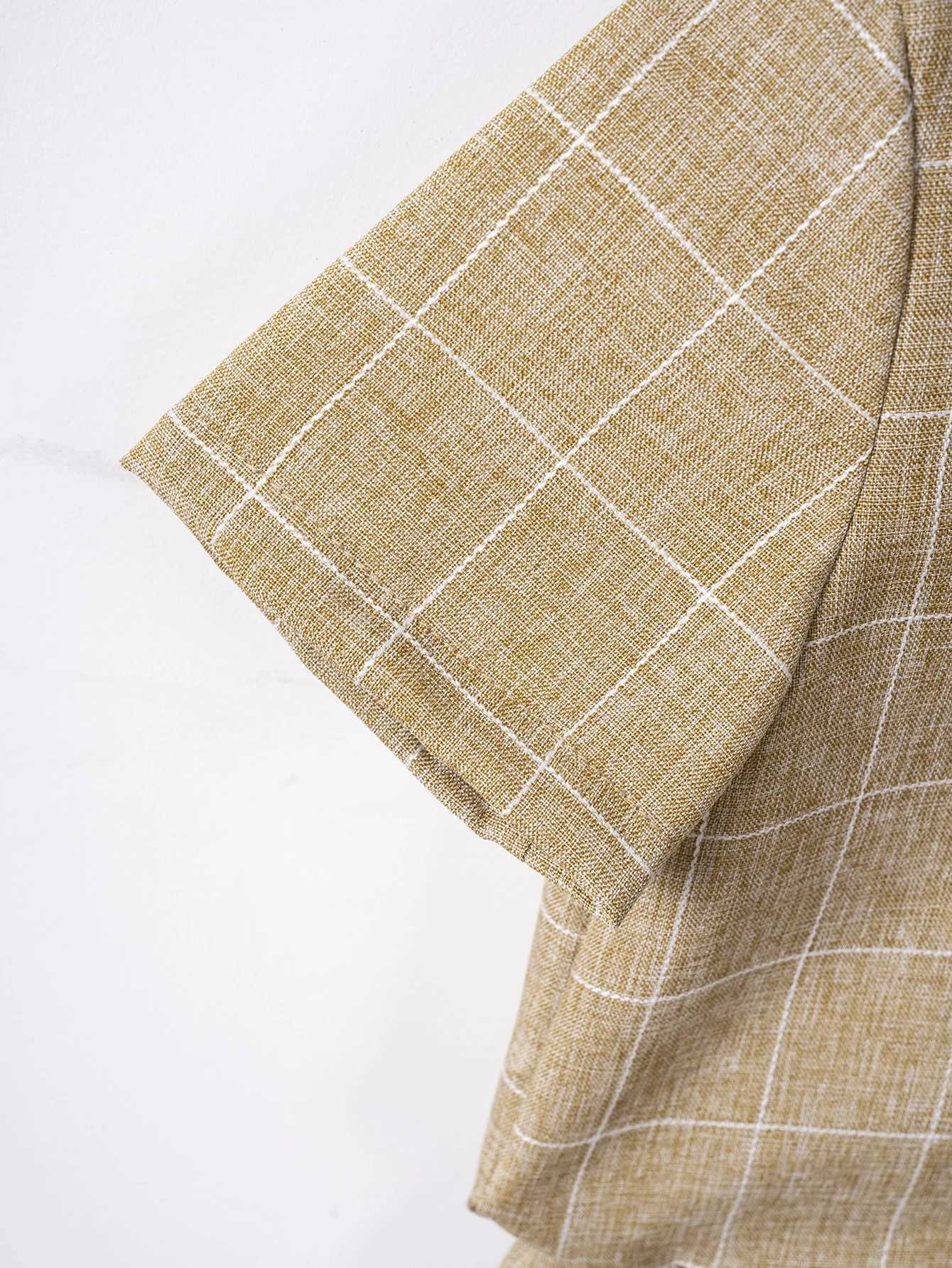 Clothing Sets New Baby Short Sleeve Shorts Set Kids Casual Boys Summer Striped Cotton Linen Short Sleeve Shorts Combo Set R240708