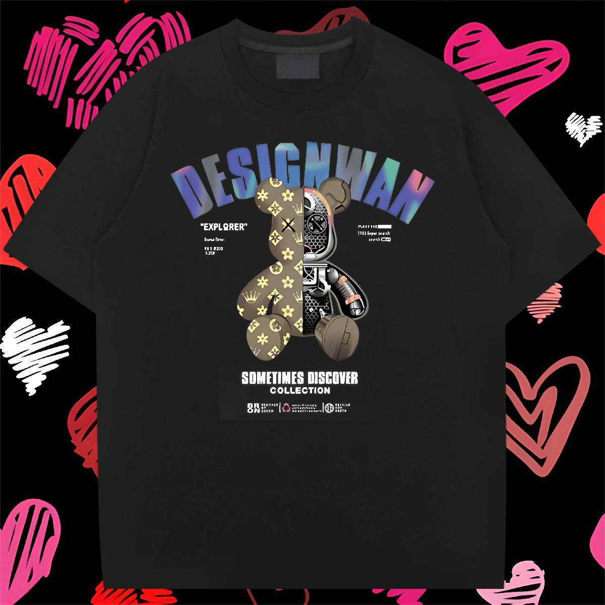 2024 Summer T shirt Custom Printing Men Clothes T-Shirt Hip Hop Crew Neck Cotton Brand Polos