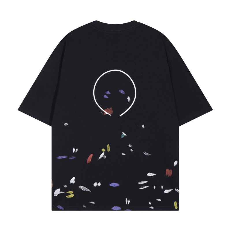Fashion Men's Women's T shirts Couple's Print Round Neck Short Sleeve T-shirt Fashion T shirts 6053 6108