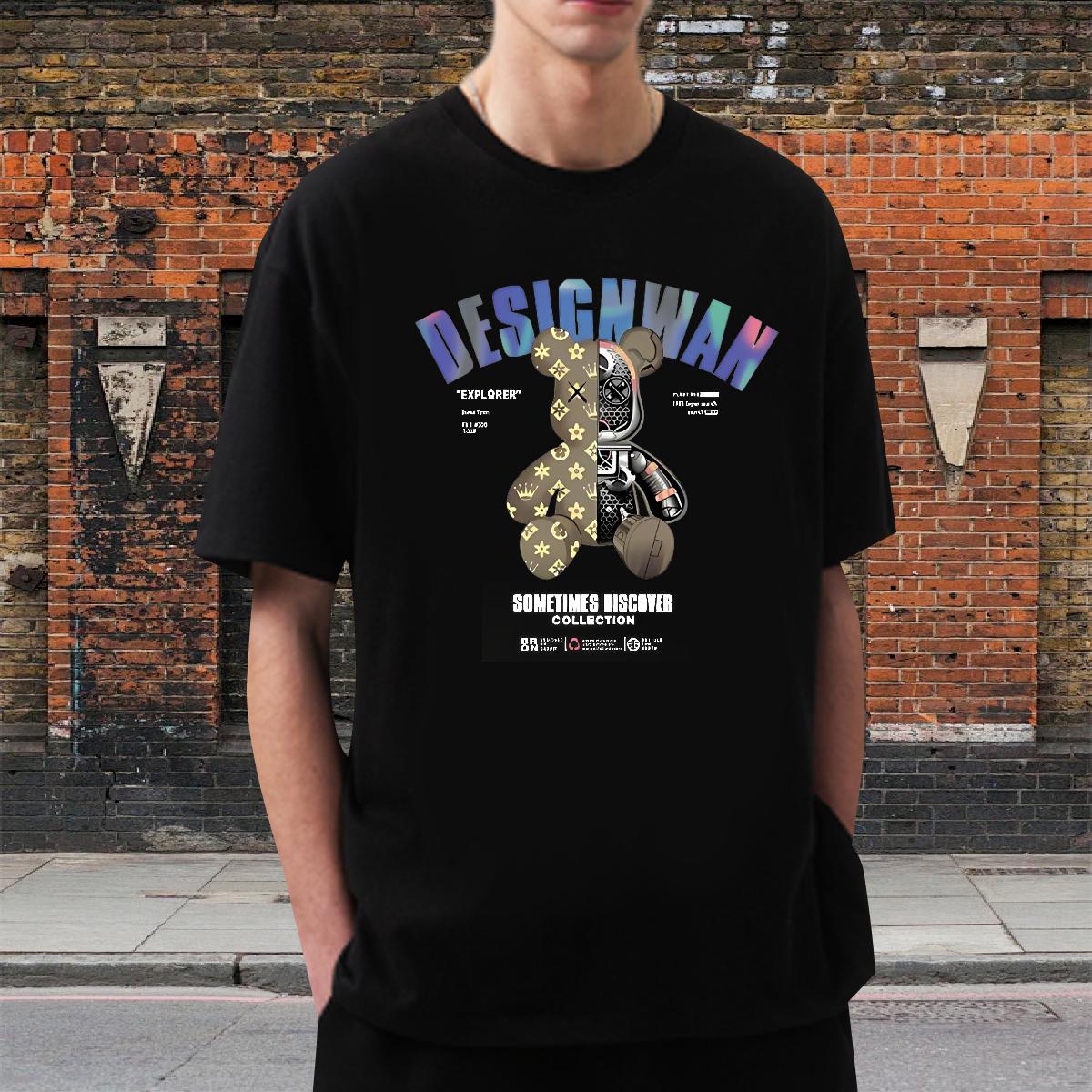 Designer T shirt Custom Anime Casual Tshirts Cotton Breathable Soft Loose