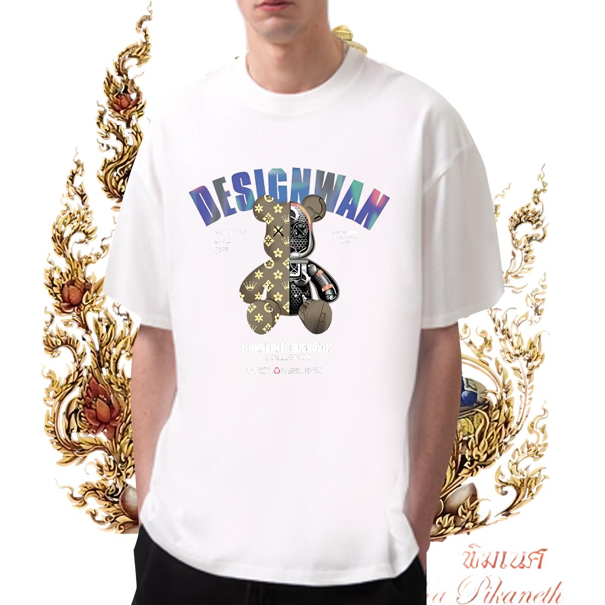 New Designer Mens T Shirts DIY Logo Couples T Shirts Street wear Hip Hop Breathable Crew Neck Loose Fit Polos