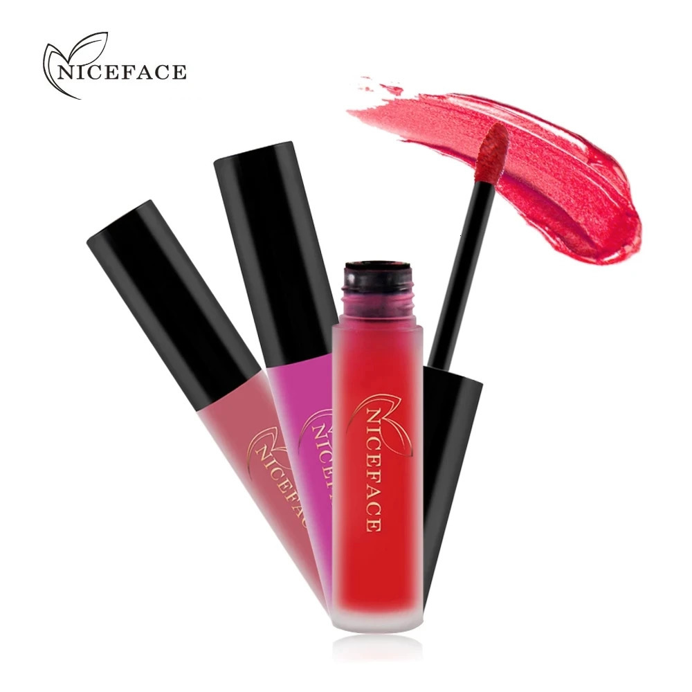NICEFACE 34 Colorful Lip Color Waterproof Matte Liquid lipstick Long lasting Lip Color Cosmetics 240705