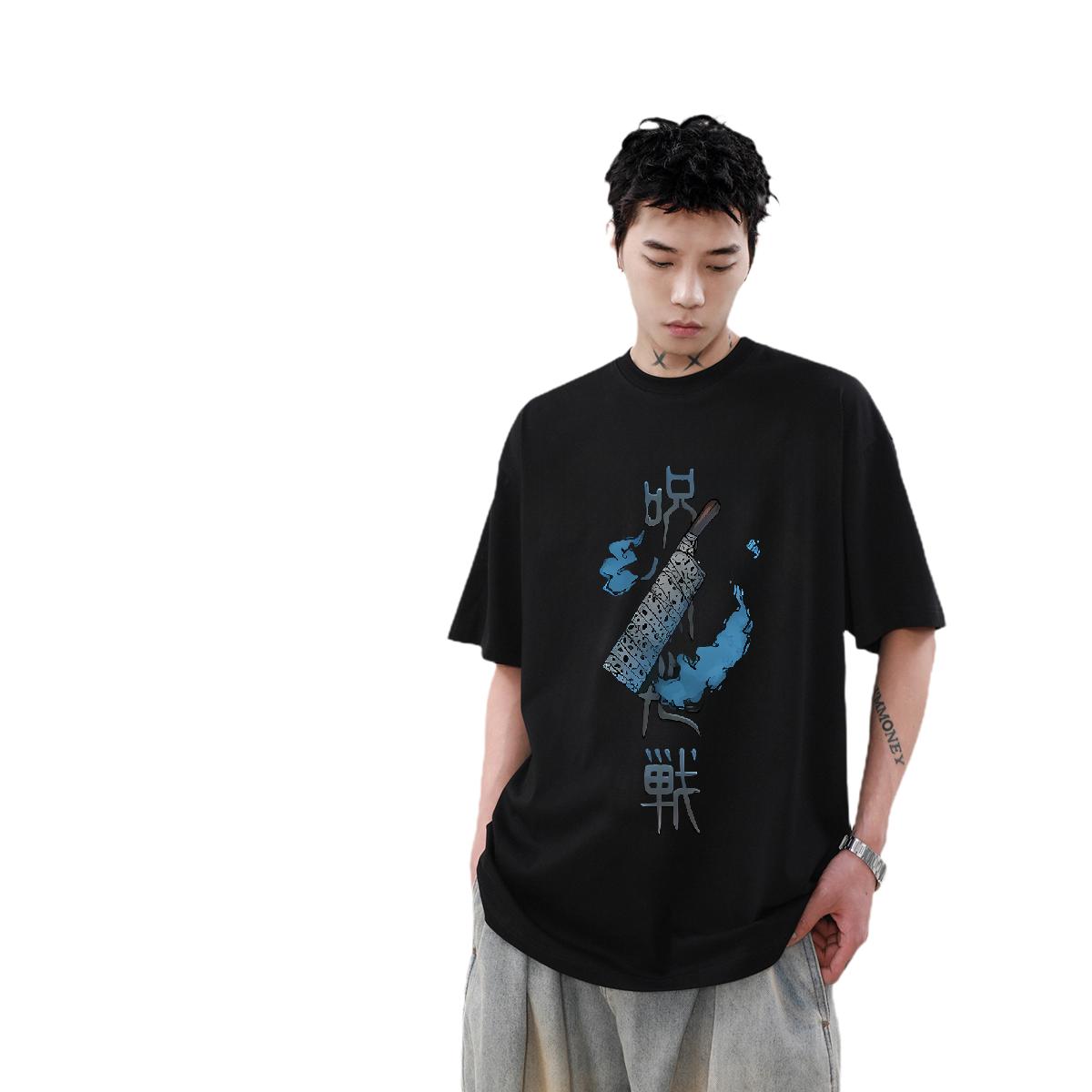 Fashion Casual T-Shirts for Men Custom Print Oversized Men Tees Anime Printing Street Crew Neck Cotton High Quality Tops