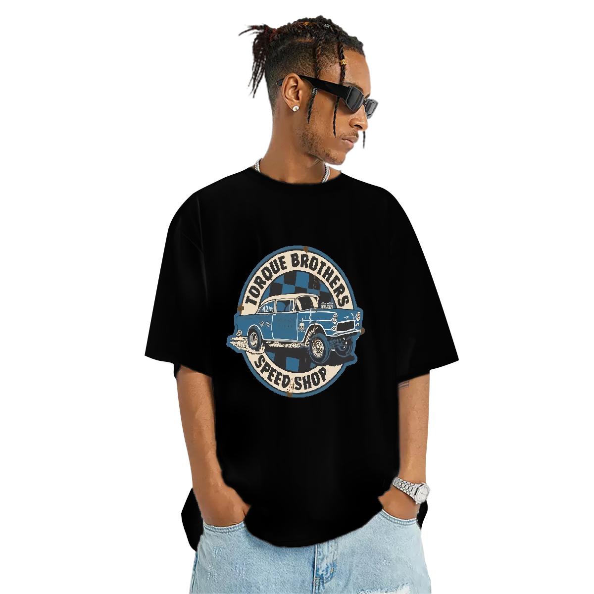 Loose Men T Shirts Summer Casual Breathable Short Sleeve Men Clothes T-Shirt 2024 New Custom Anime Top Tees