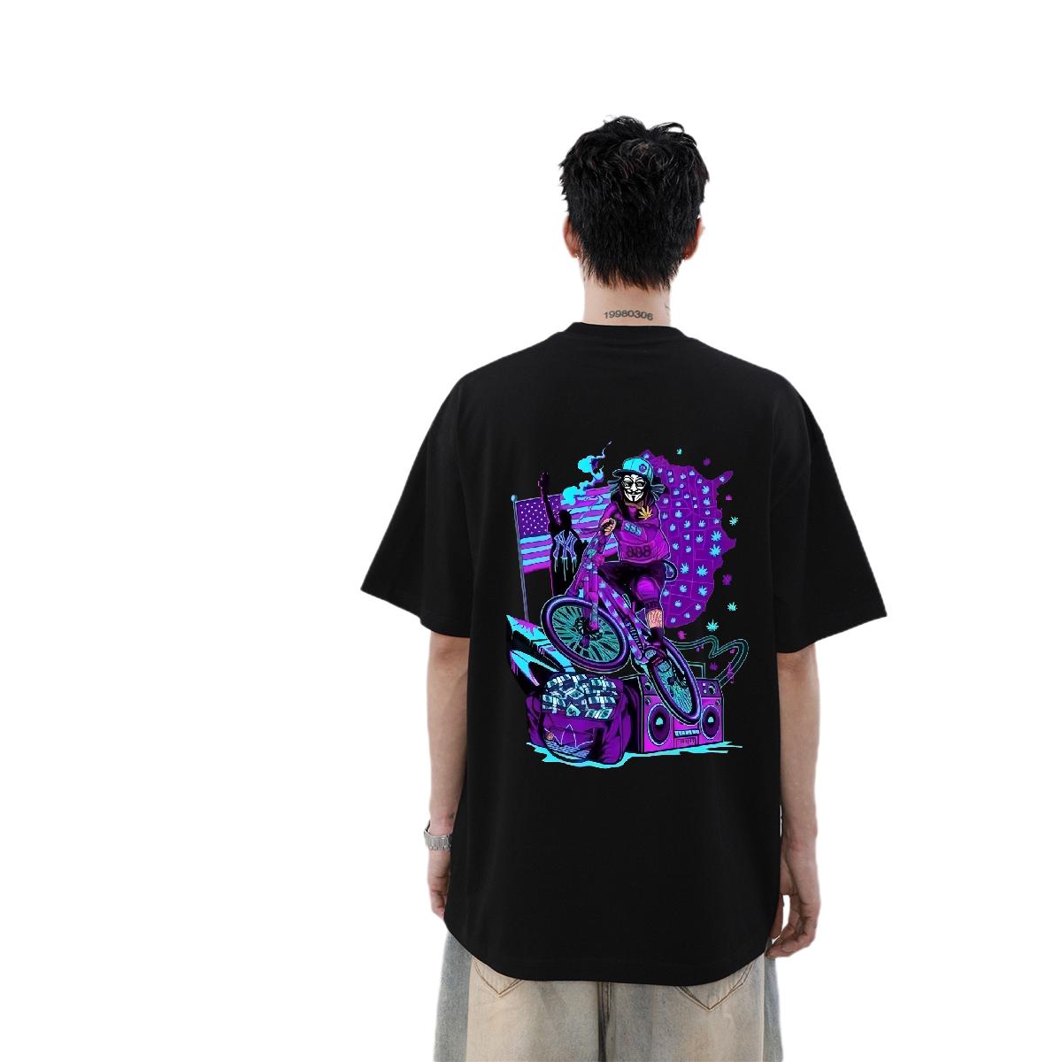 Cool Design T Shirt For Man Casual Daily Wear Short sleeve Cotton Soft Men Clothes T-Shirt Classic Casual Custom Cartoon Top Tees