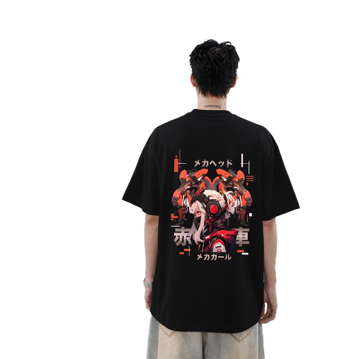 Cool Mens Tshirts 180g Cotton Hip Hop T-Shirts Black White Fashion Top Tees