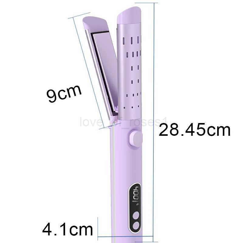 NOVUS 2 In 1 Hair Curler Straightener Fast Heating Hair Curling Iron With Cooling Air 4 Adjustable Temptures Hair StraightenerM240708