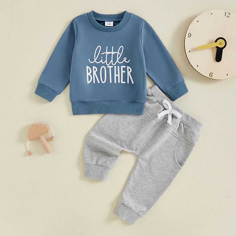 Clothing Sets Baby Boy Fall Outfits Letter Print Long Sleeve Sweatshirts and Pants Sets Toddler Tracksuits Kids Clothes 2024 Casual R240708
